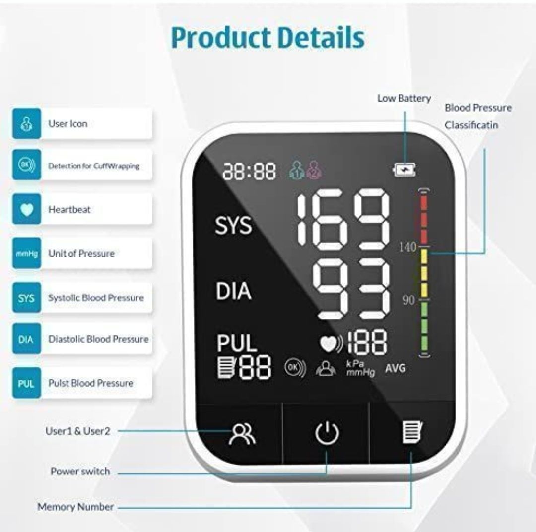Monitor Ciśnienia krwi automatyczny 

SYSTEM ANDROID 12
RAM: 2GB
PAMIĘ
