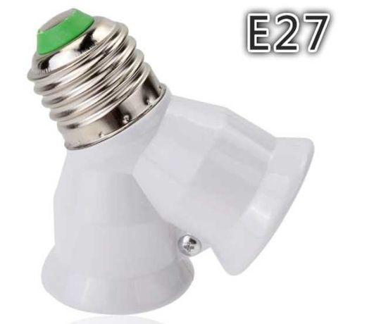 высококачественный адаптер для светодиодной лампы1x E27 от 1 до 2