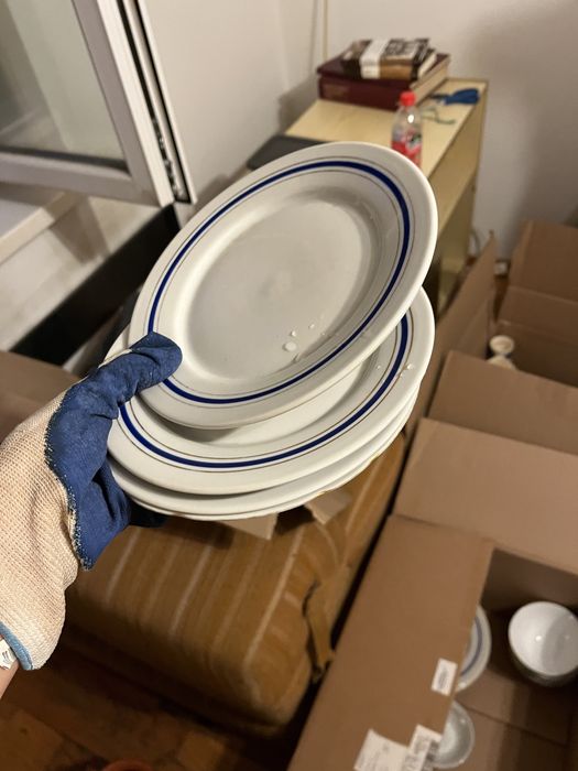 Tułowice, Ceramika, Garnki Emalia, Mise, Lubliana PRL