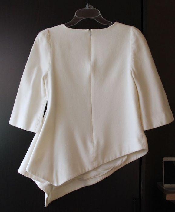 Koszula SIMPLE wełna biała ecru beżowa 36 s 34 xs bluzka