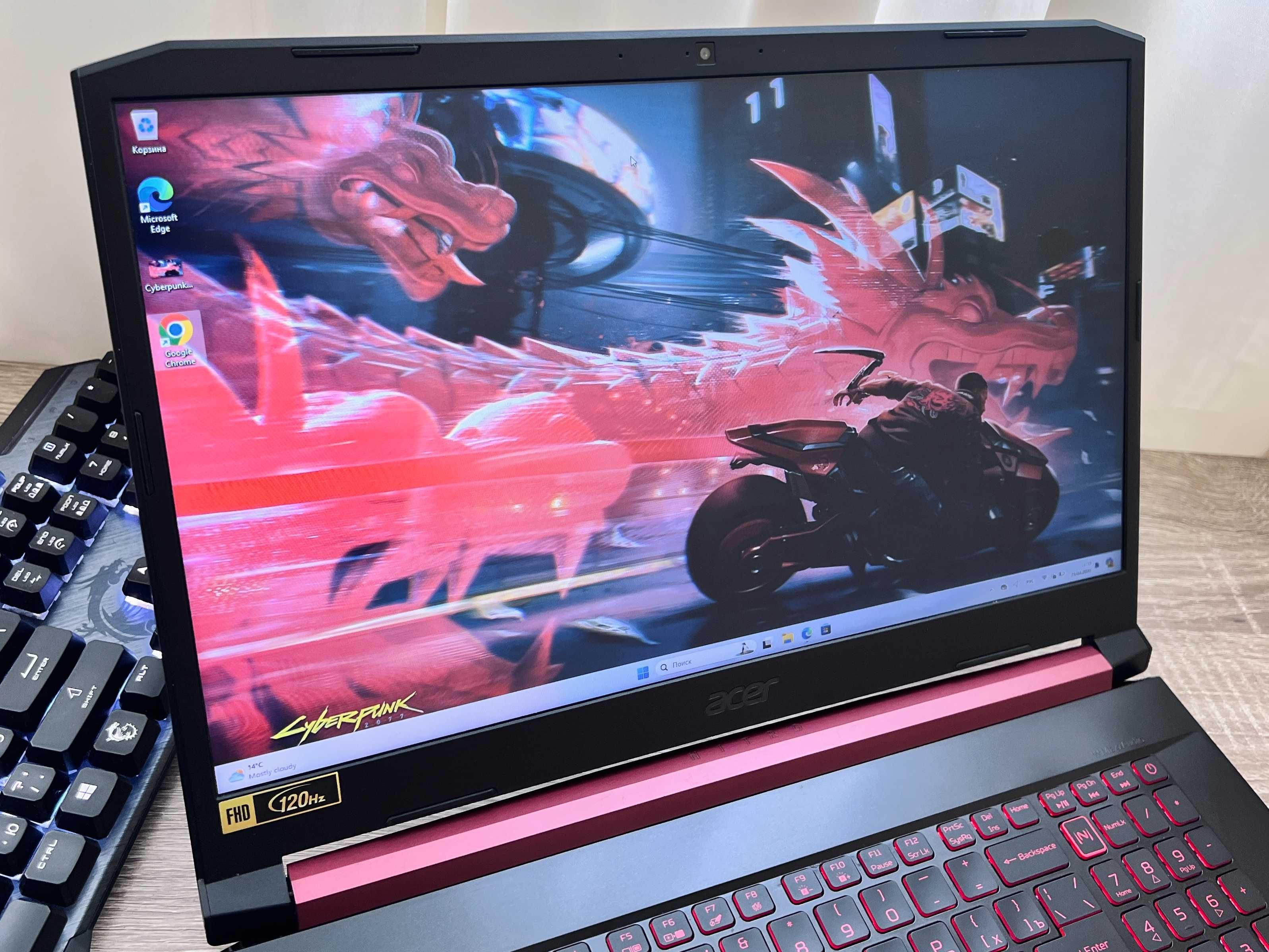 RTX! Игровой ноутбук Acer Nitro 17 + Bloody (RTX 2060 , 1660ti, 3060)