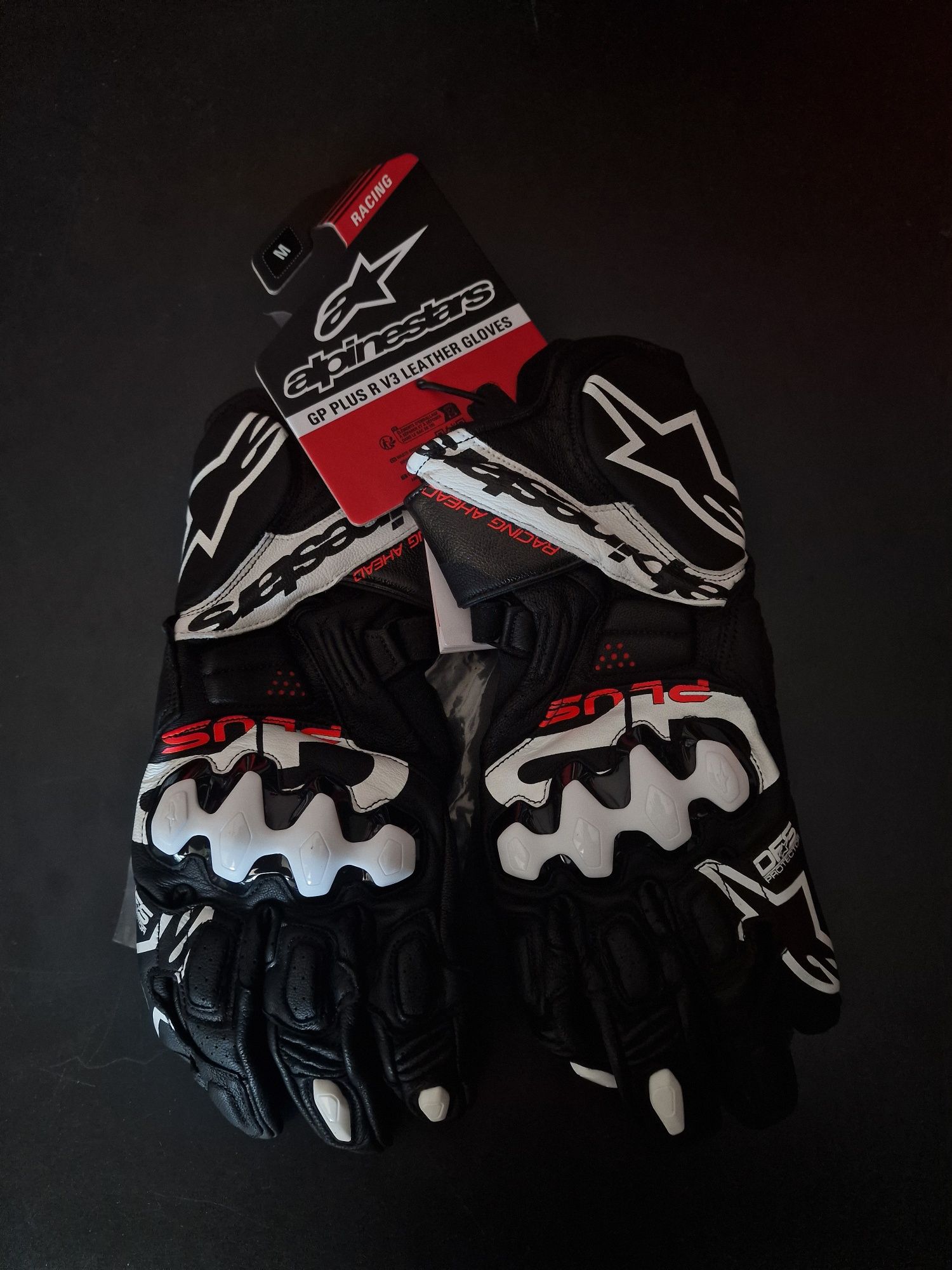 Rękawice motocyklowe ALPINESTARS GP PLUS R V3 Black/White !Gratis!