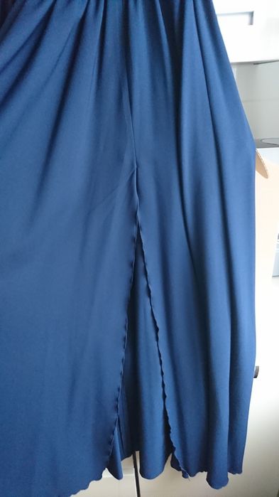 Niebieska/granatowa sukienka maxi, długa, na wesele, koktajlowa r. 36