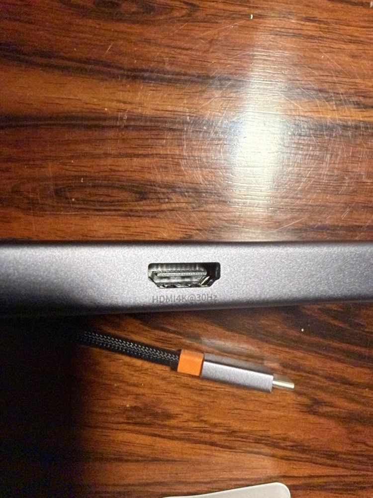 Adaptador usb C para usb B alta velocidade e HDMI- embalado