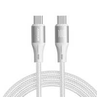 Kabel Joyroom Light-Speed Series 100W USB-C / USB-C 1.2m - biały