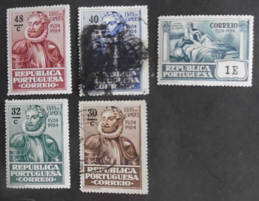 Selos Portugal 1924- Camões Incompleto usados