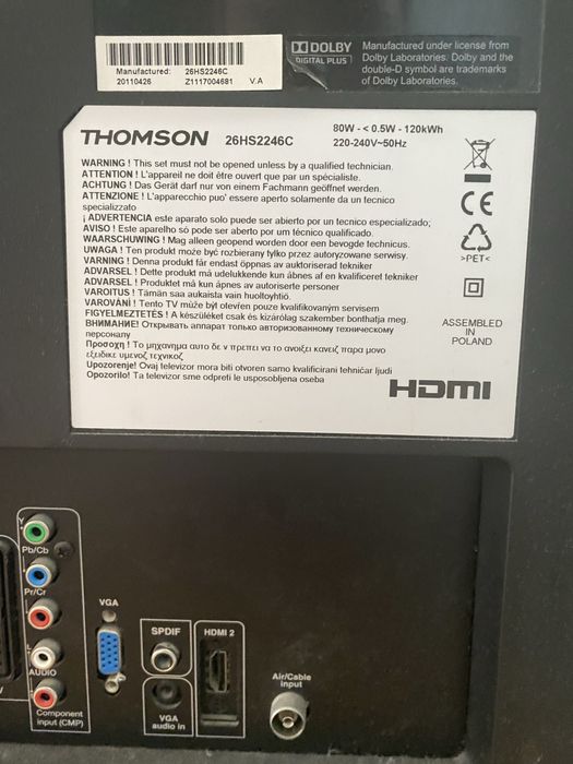 Telewizor THOMSON 26 cali