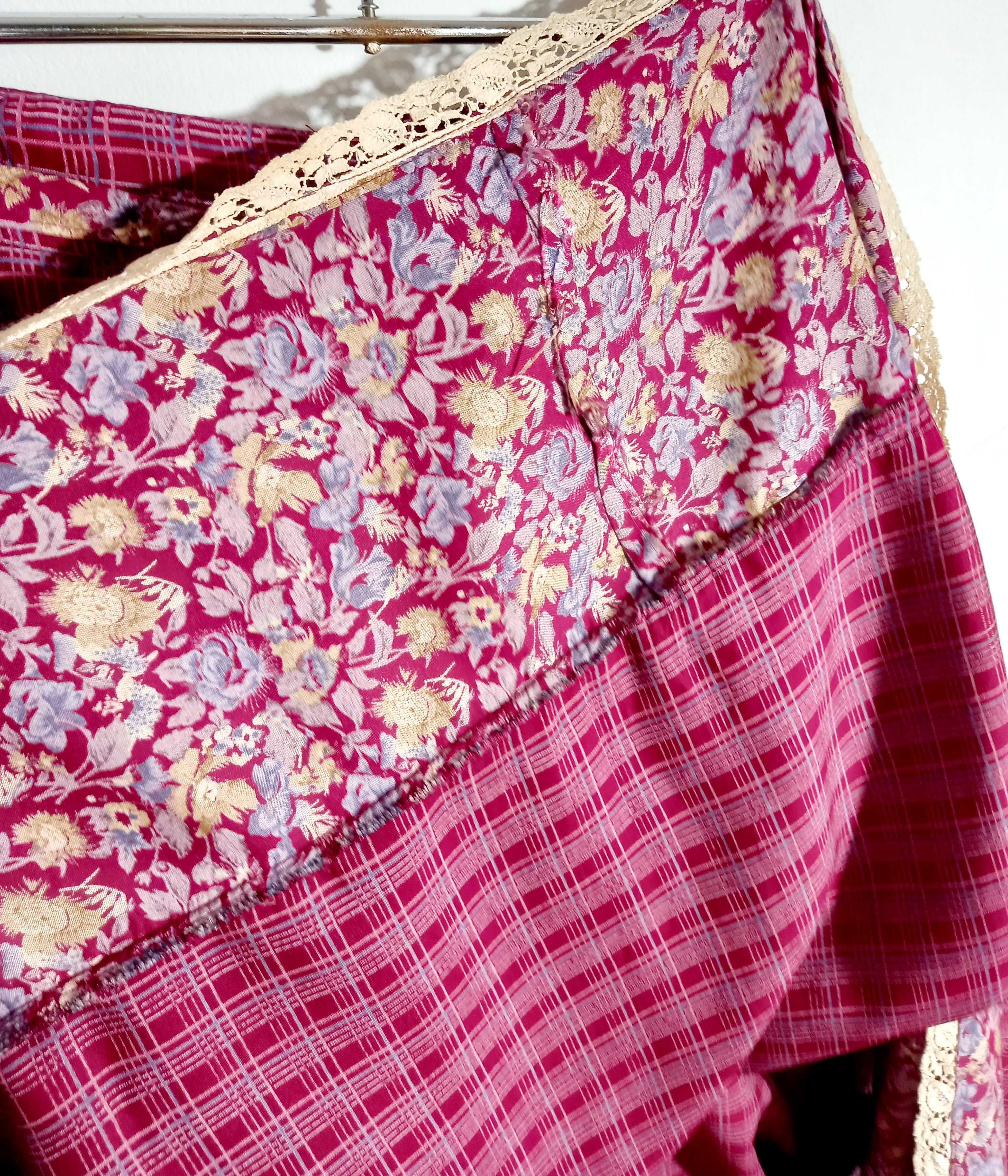 Spódnica – brytyjski vintage, lata 70-te XX wieku, bawełna, S/XS, 173