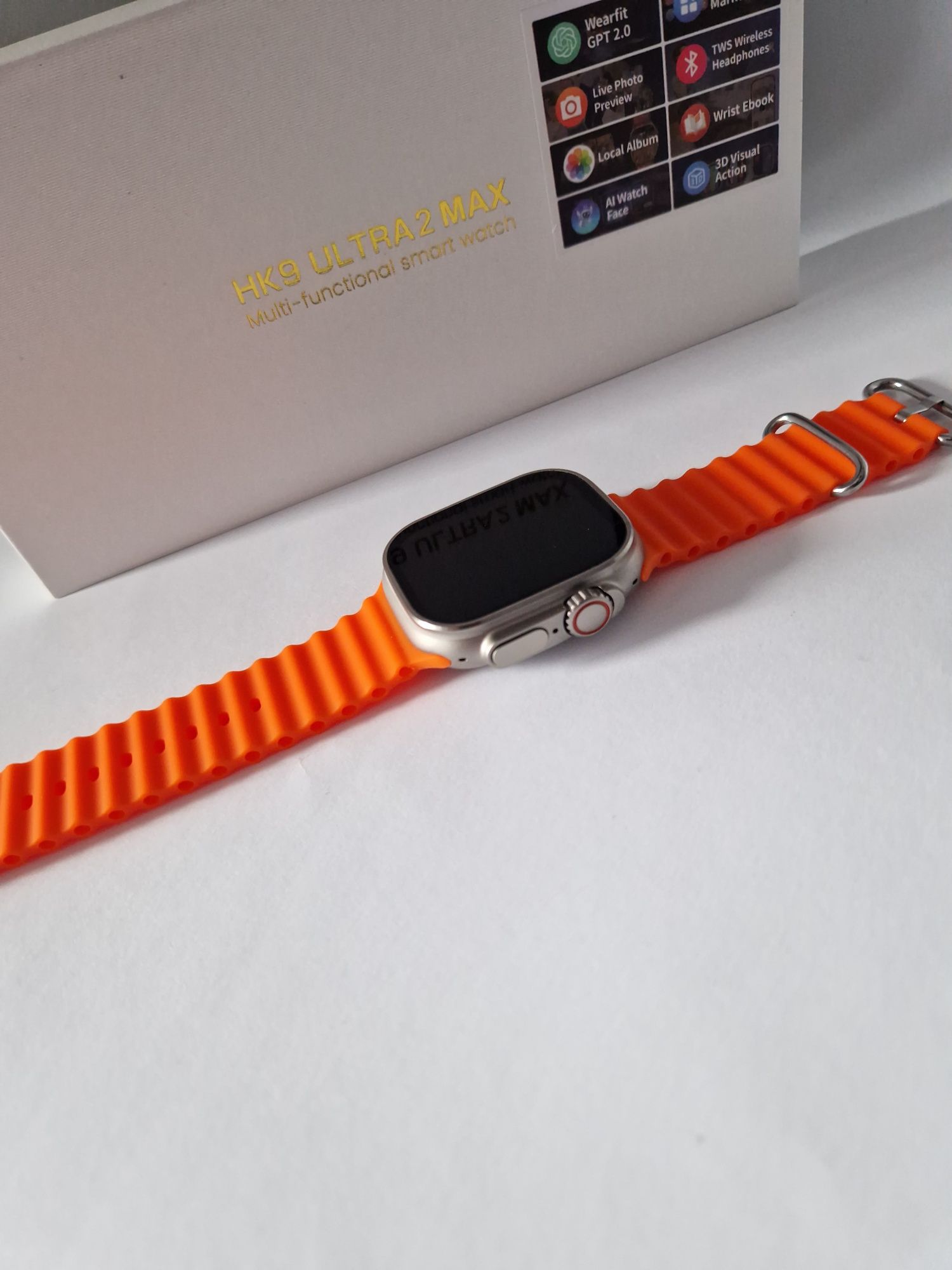 Smartwatch hk9 ultra 2 max, komplet nowy