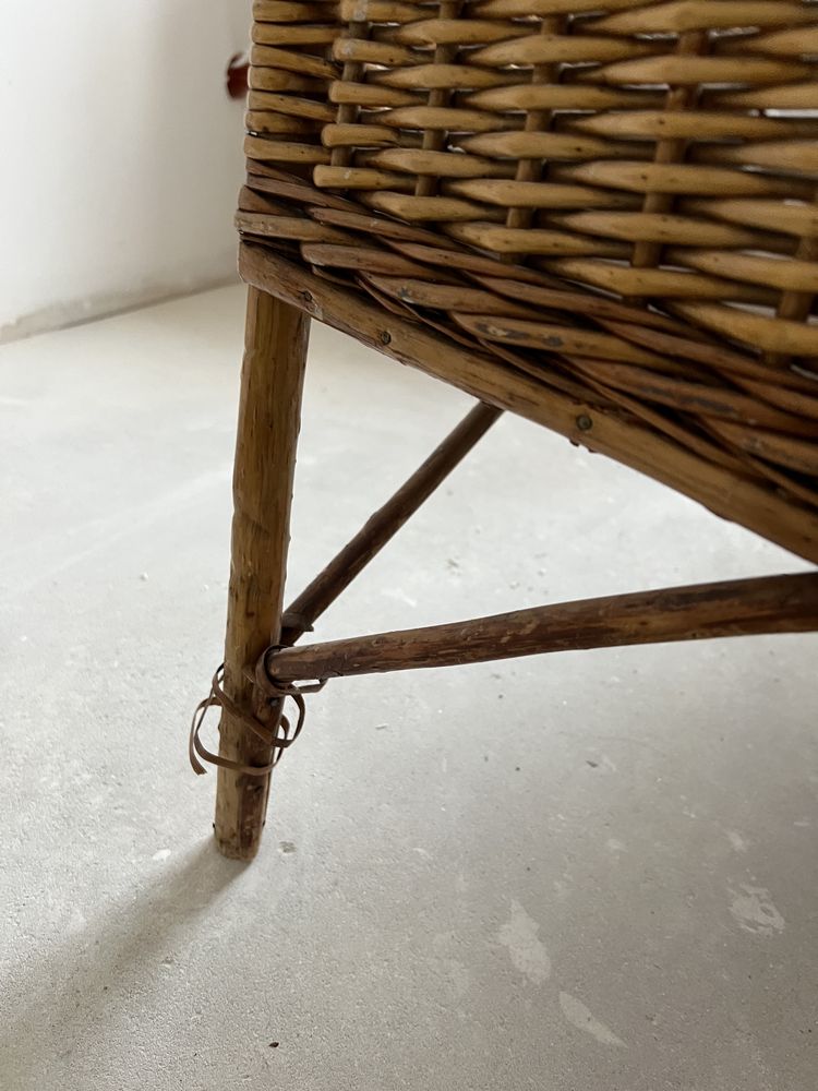 Łóżko łóżeczko wiklinowe boho rustykalne