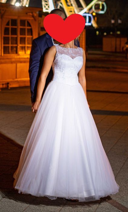 Suknia ślubna 38 + welon gratis