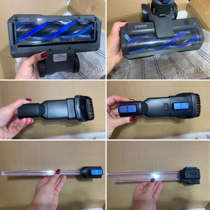 Новий акумуляторний пилосос пылесос YOMA S100 блакитний