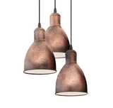 Lampa wisząca PRIDDY 1 - Czarny/Miedziany postarzany   (49493) - 3xe27