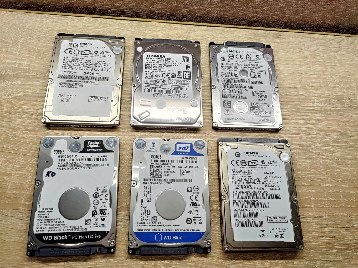 Жёсткие диски 2.5 и 3.5 HDD
Toshiba 500 GB