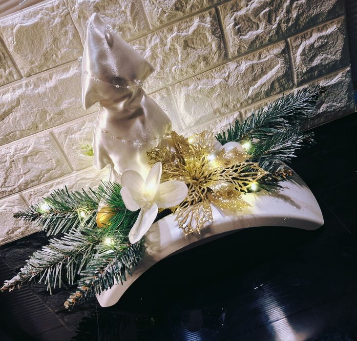 Stroik Świąteczny Bożonardzeniowy led