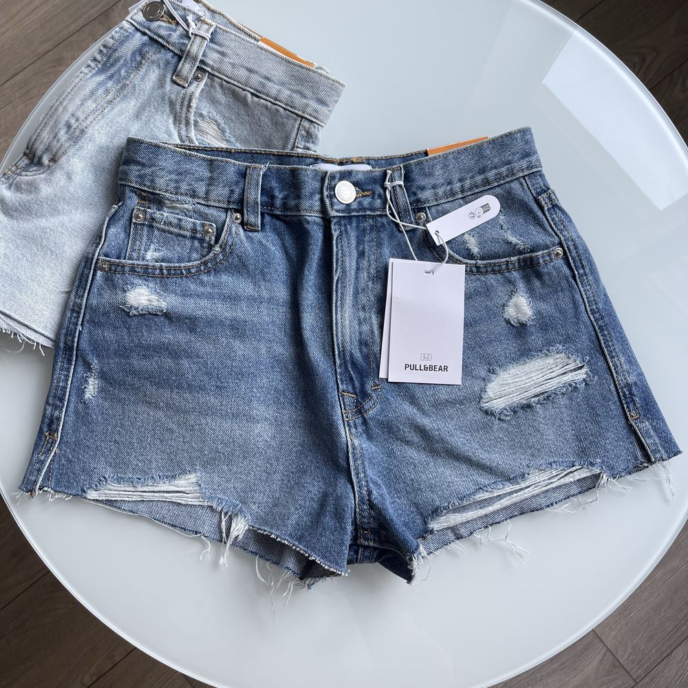 Шорти pull&bear сині / блакитні