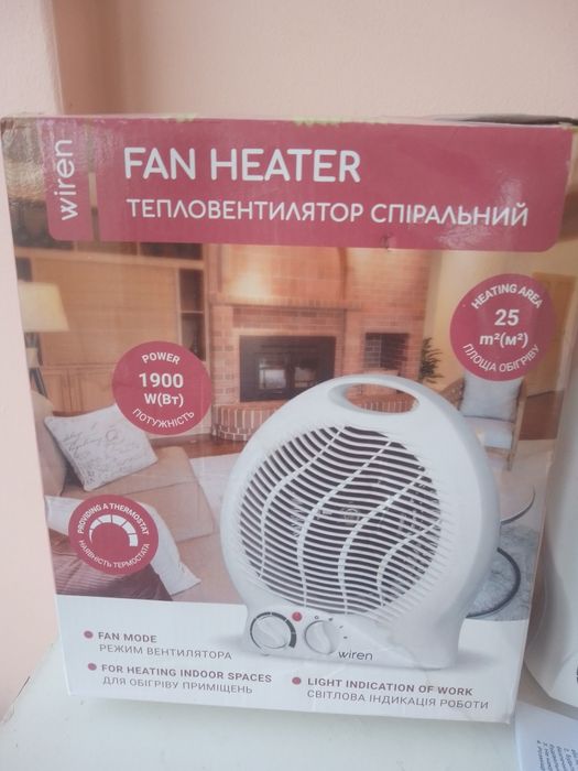 Тепловентилятор спіральний