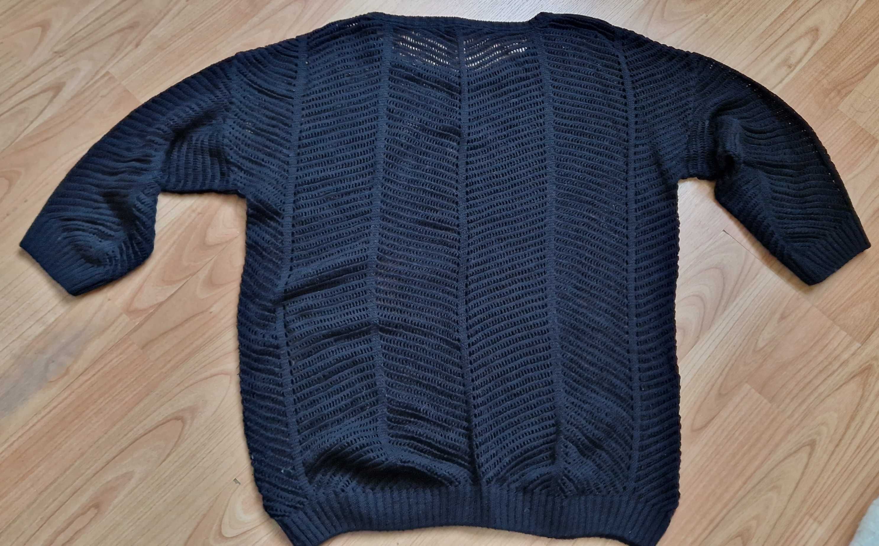 Czarny Sweter ażurowy Esmara M