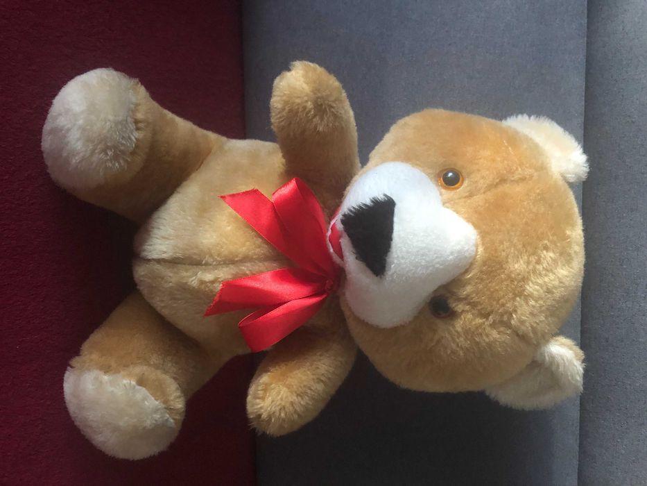 Brązowa maskotka/pluszowy miś, duży, jak nowy - okazja!