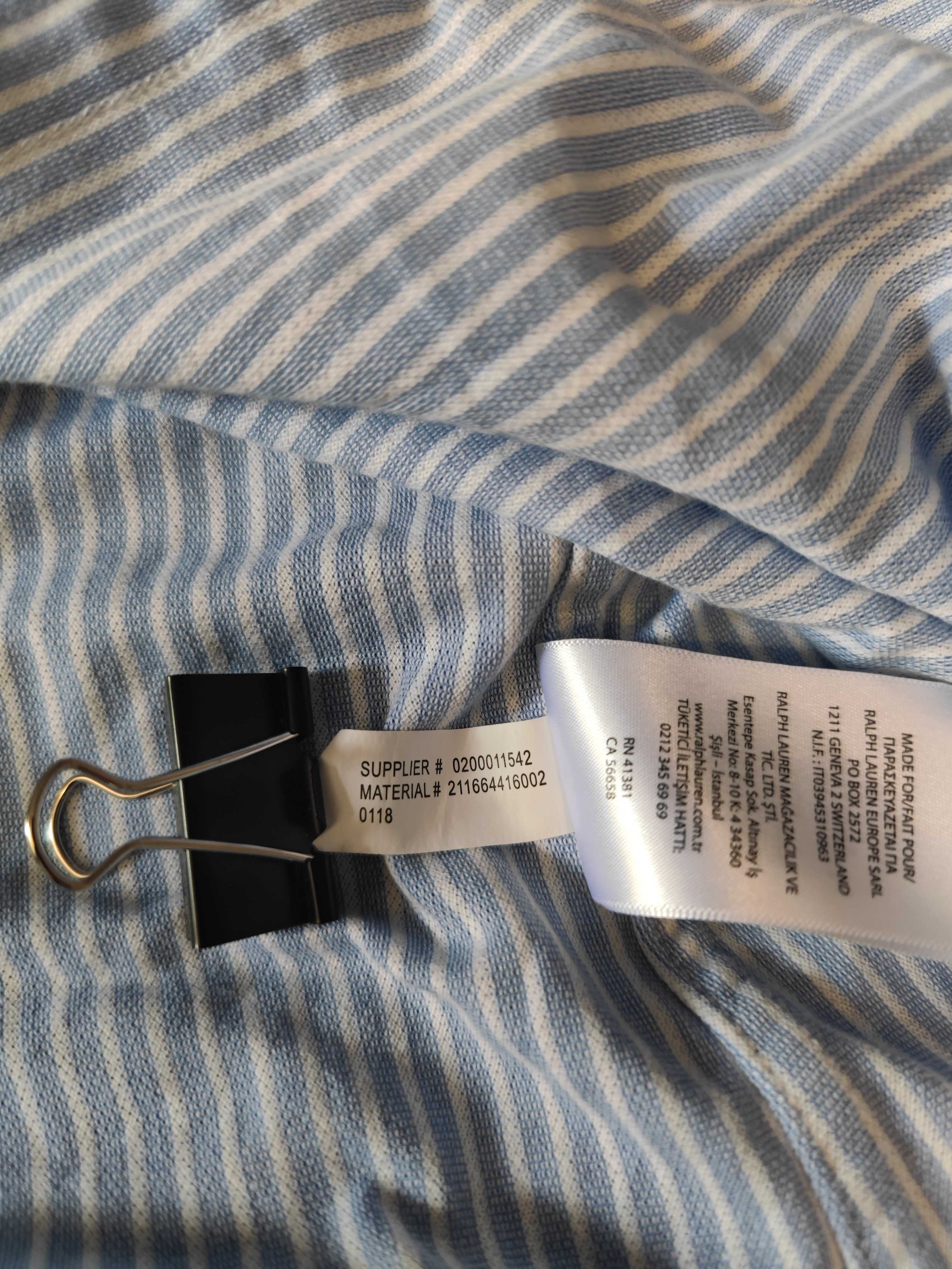 Женская рубашка Polo Ralph Lauren Fit Blue Striped Oxford (Л)
