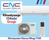 Klimatyzacja Hisense Wings 7kW z montażem chłodzi / grzeje Promocja