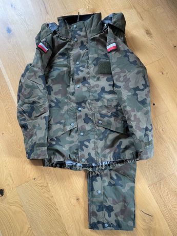 Wojskowe ubranie ochronne 128/MON rozmiar S/S - czarny polar - GORETEX