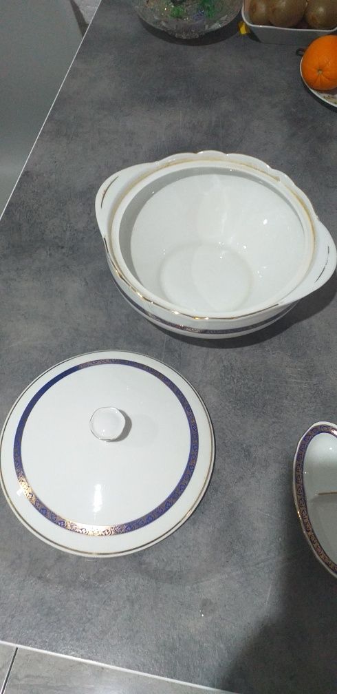 Porcelana Ćmielów kobalt różne elementy