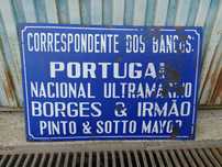 Placa Esmaltada Correspondente dos Bancos