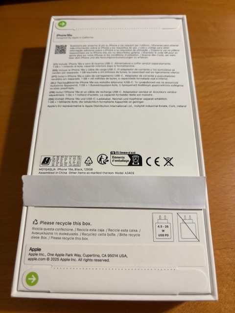 Iphone 16E 128GB Apple