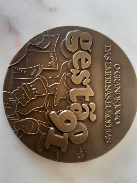 Medalha comemorativa bronze O Grande Jogo Empresas Europeias Gestão 91
