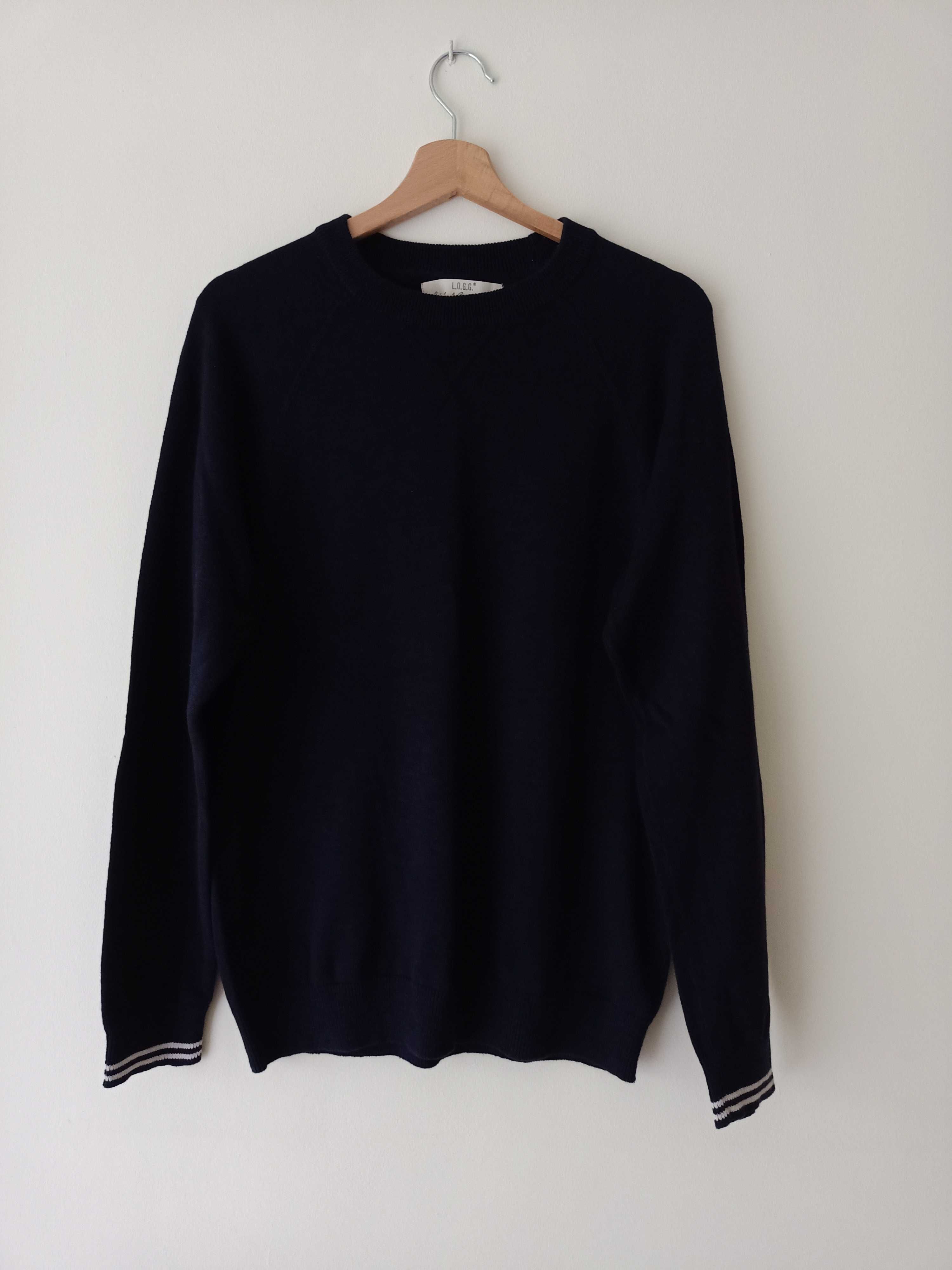 H&M LOGG sweter z bawełny rozmiar M