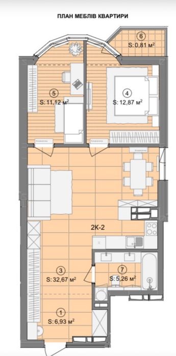 Харківське шосе 182, 2-кімнатна квартира 69,66 м² метро Бориспільська
