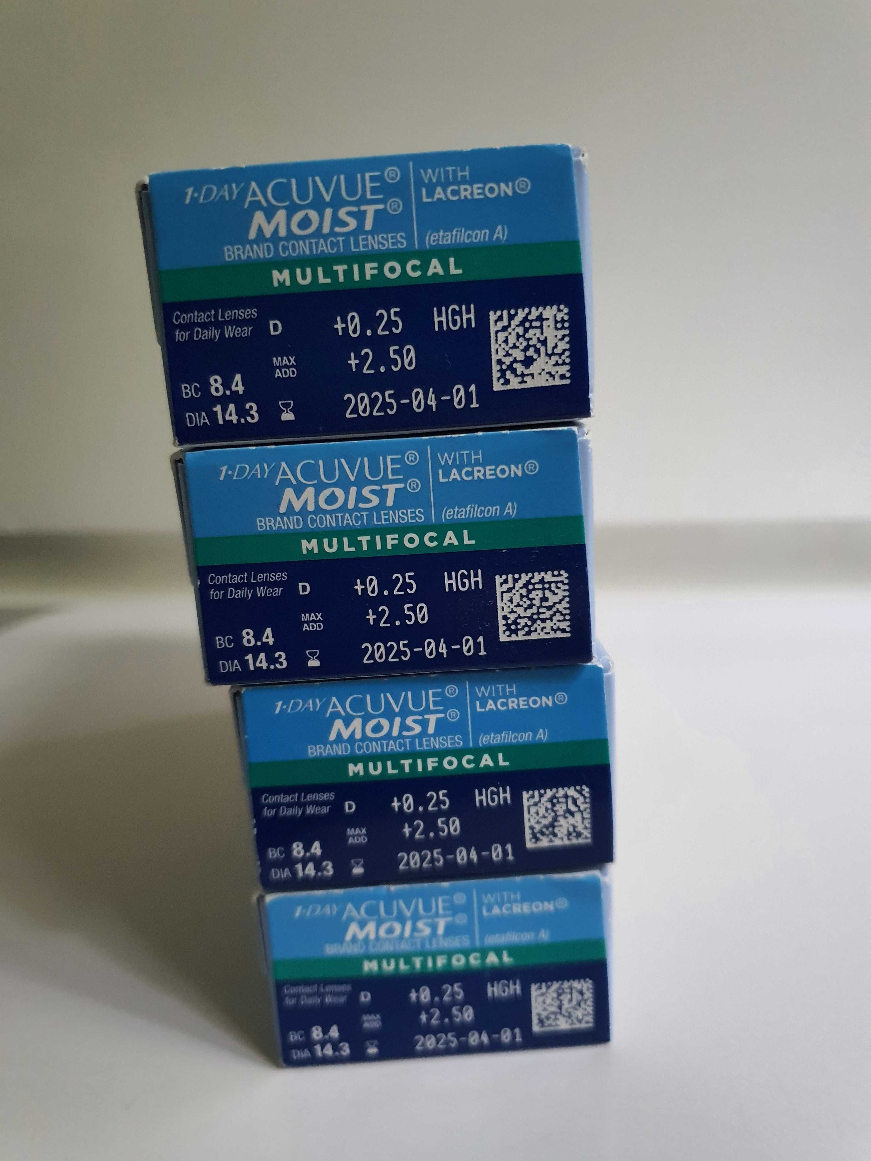 Контактні лінзи 1-Day Acuvue Moist Contact Lenses