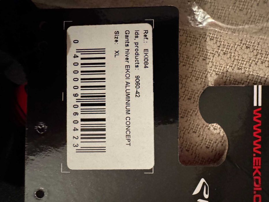 Rękawice zimowe Ekoi aluminium concept 2°C XL rowerowe narciarskie