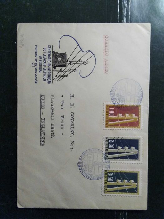 1955 FDC 1° Centenário Do Telégrafo Em Portugal