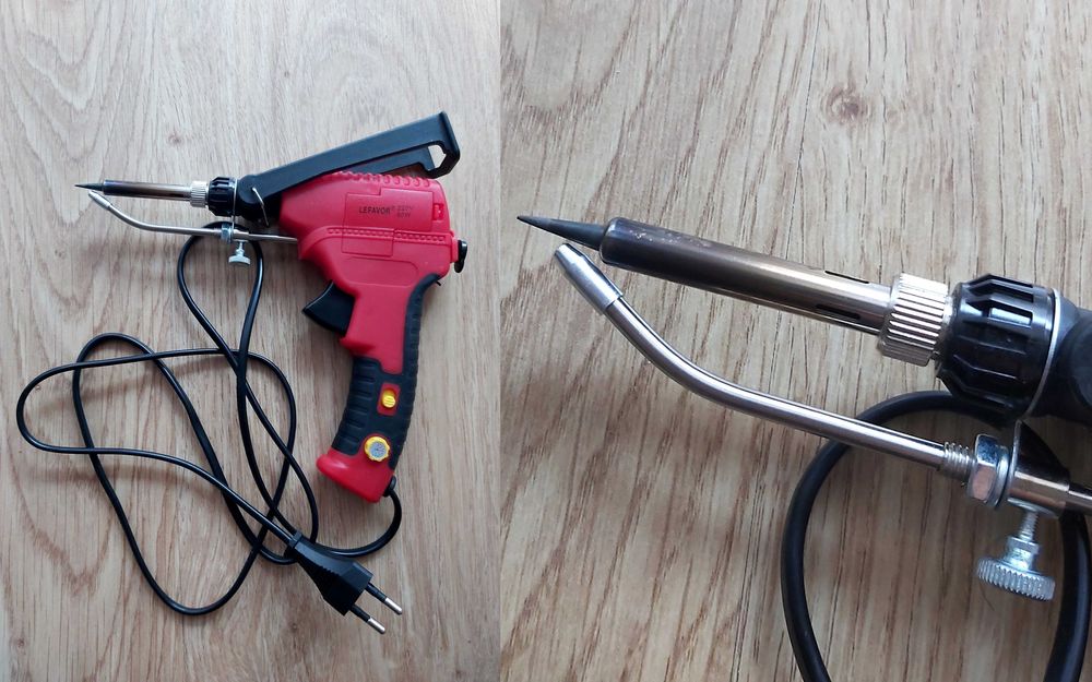 Ręczna lutownica elektryczna 220V/60W + samościemniające się gogle.