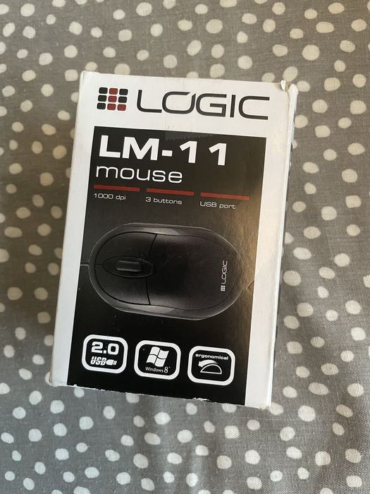 Myszka przewodowa LOGIC LM-11 | USB2.0 | OPTYCZNA | 1000DPI | CZARNA