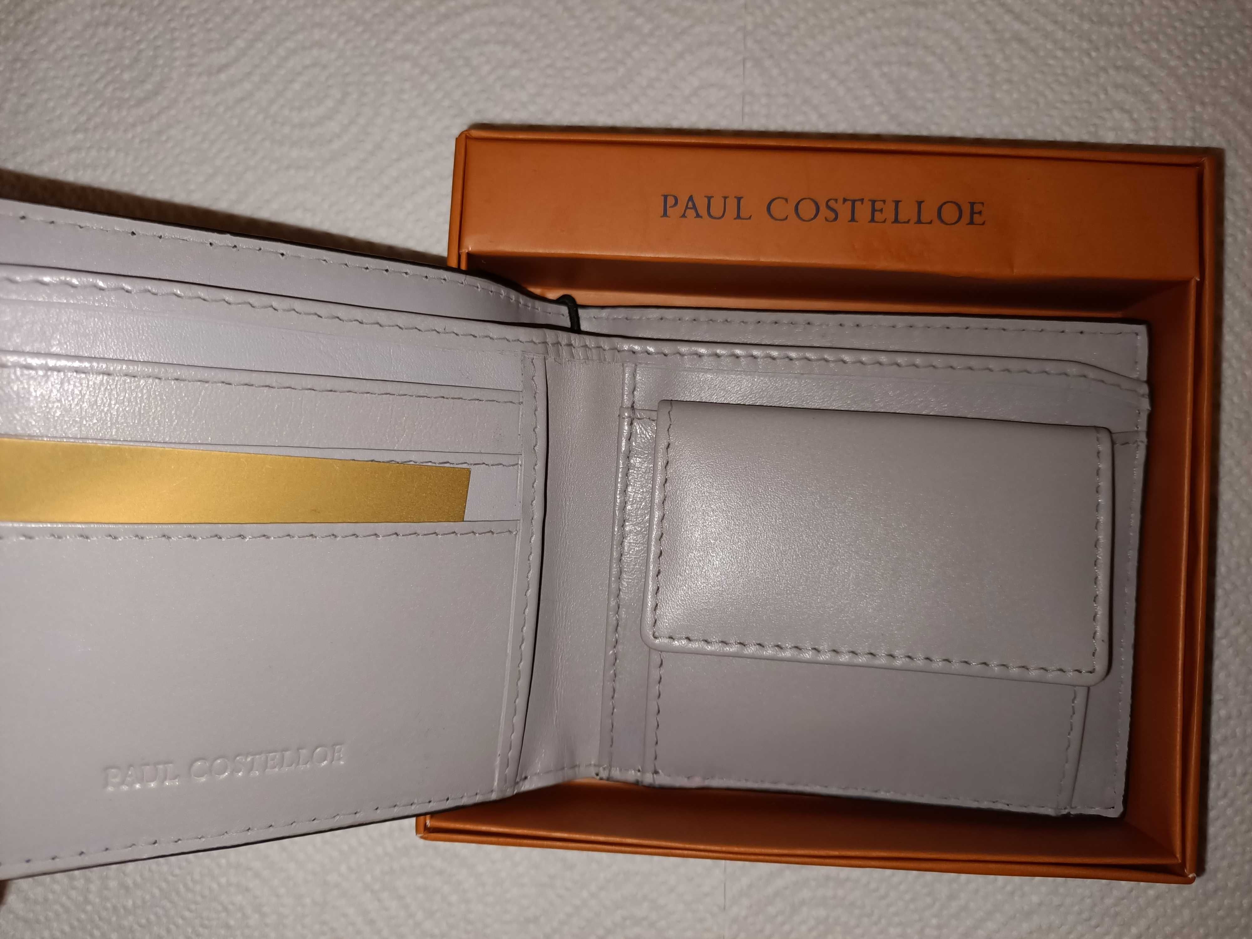 PAUL COSTELLOE portfel męski skórzany nowy