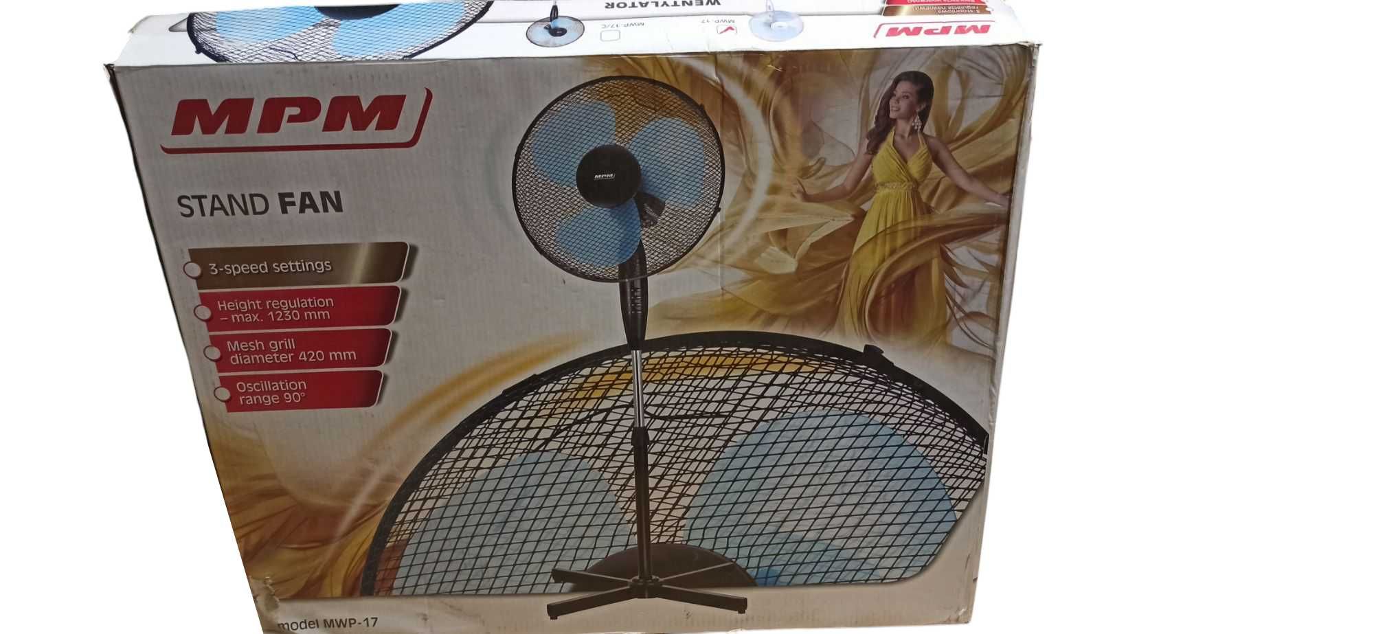 Wentylator stojący mpm biały MWP -17 nowy