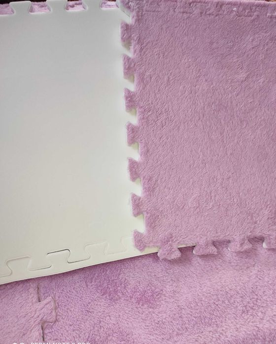 Килим-пазл бузковий світло-фіолетовий колір (40шт.)