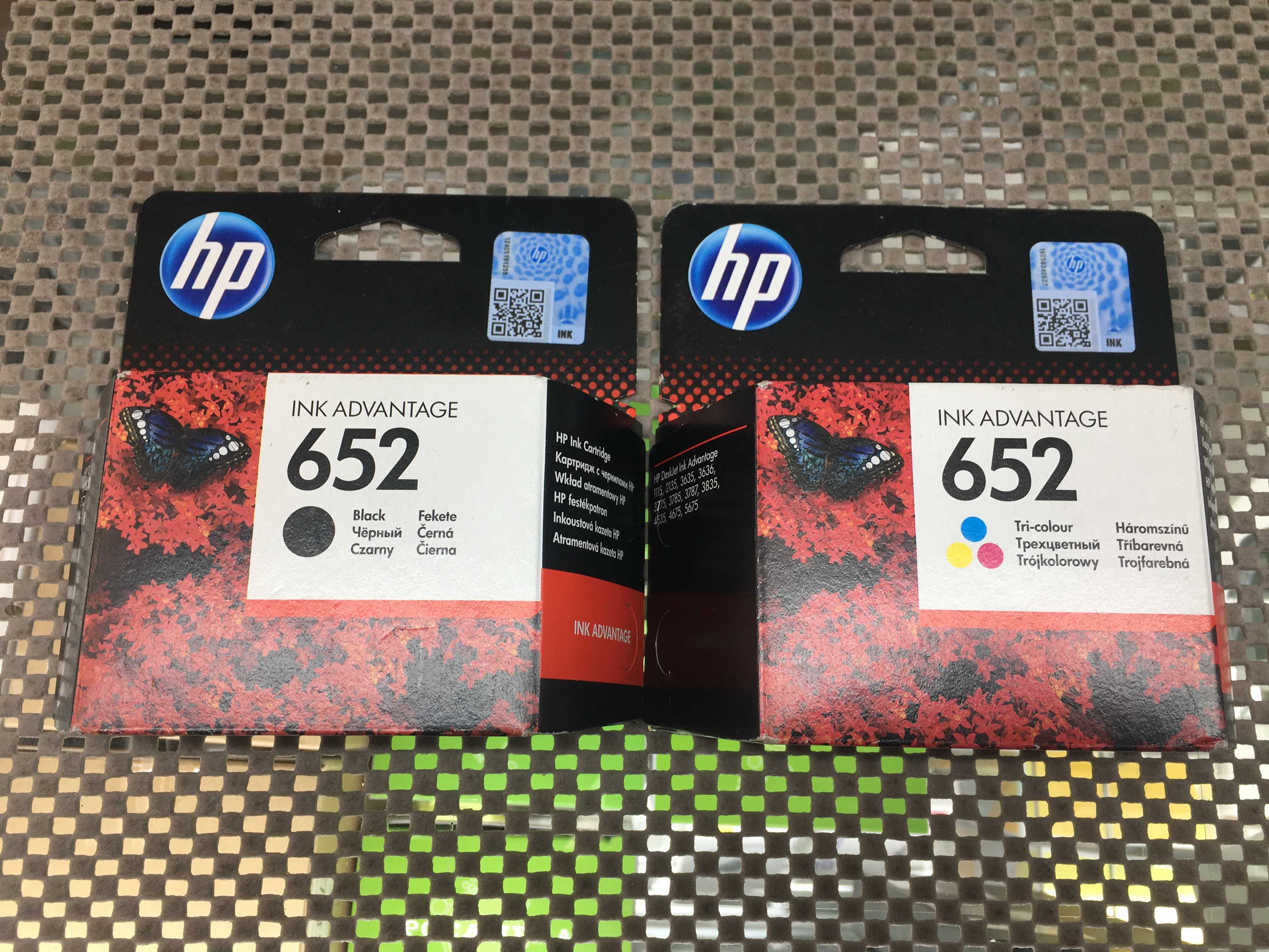 Картридж HP 652 (Новий) Оригінал! Black / Color. 2025 рік!