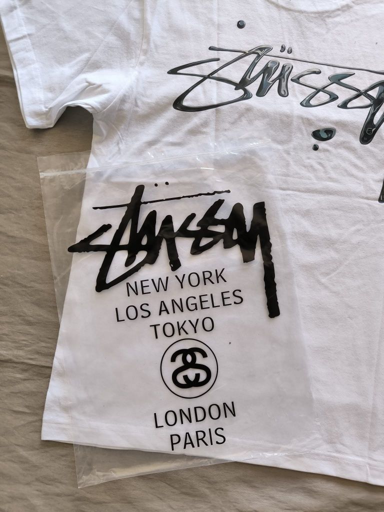 Stussy t-shirt básica branca S