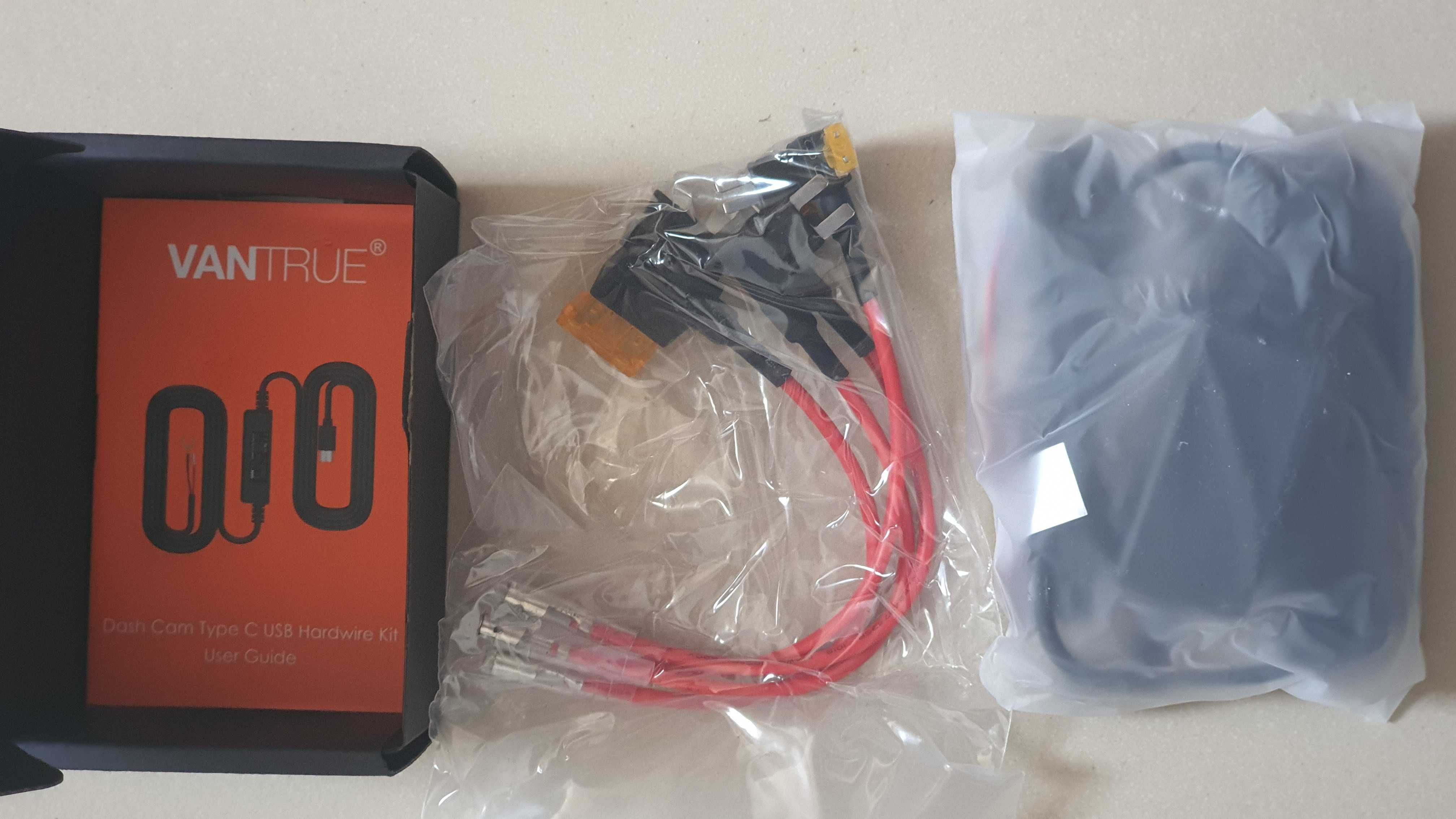 Nowy Adapter zasilania postojowego ACC do kamer Vantrue USB typu C