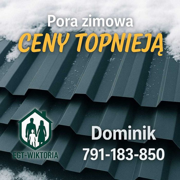 Blacha T14 17,50 zł/BRUTTO m2 BIAŁA