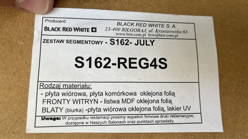Regał BRW July wenge