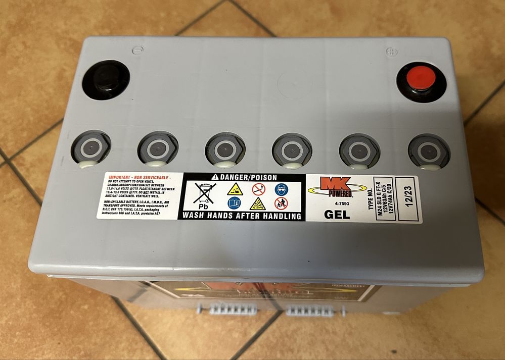 Akumulator żelowy MK Battery M24 SLD G FT 12V 73,6Ah