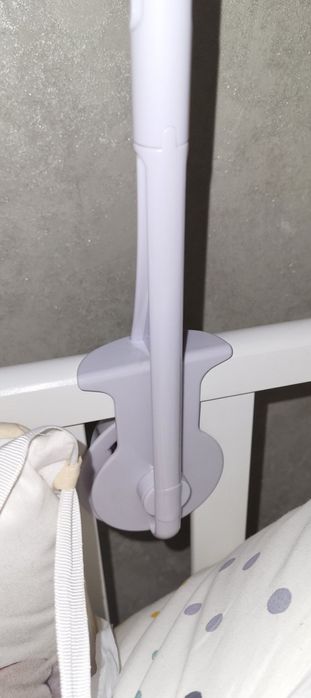 Мобіль музичний із фетру ручної роботи Ведмедик в обіймах хмаринки