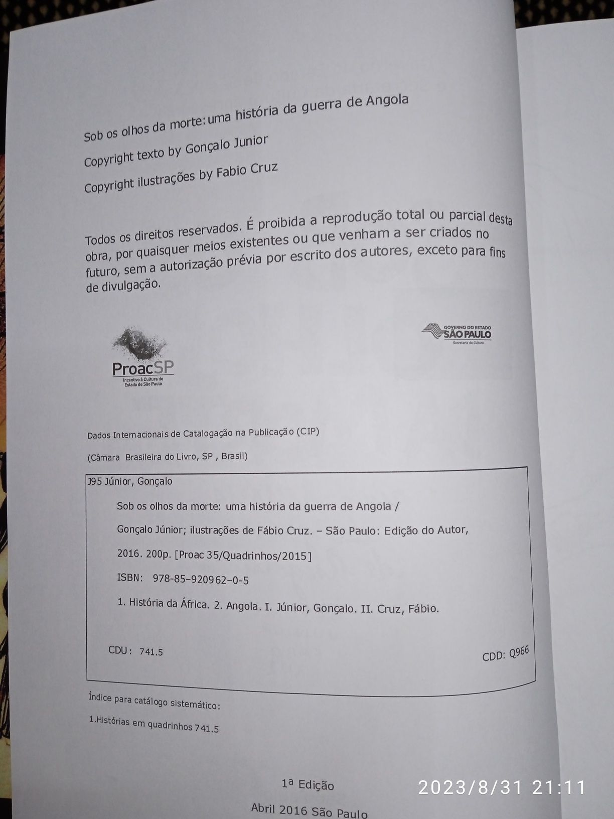 Livro único em Portugal