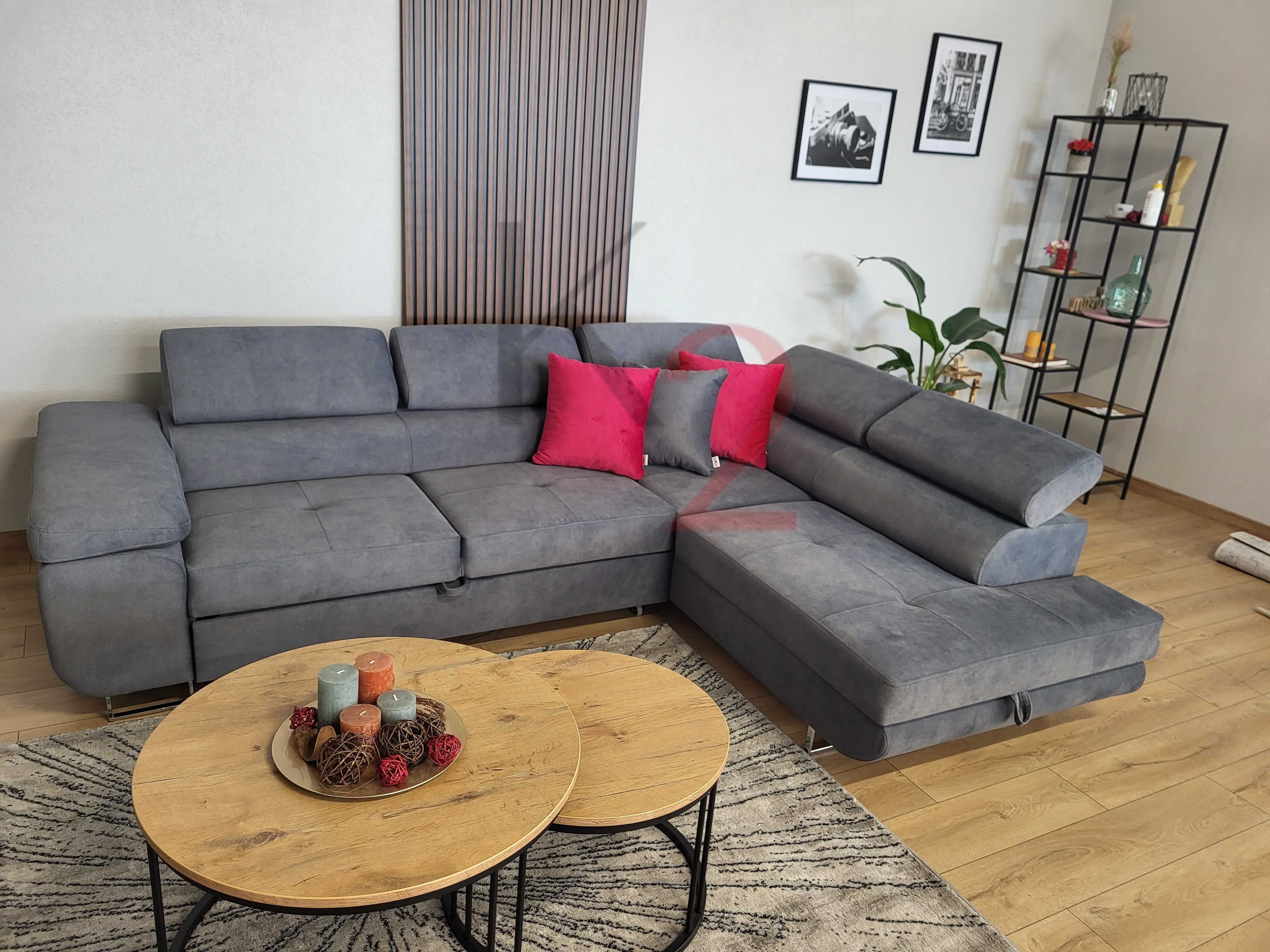 Narożnik Arteon POD WYMIAR Kanapa Sofa Rogówka Łóżko Usb + GRATIS