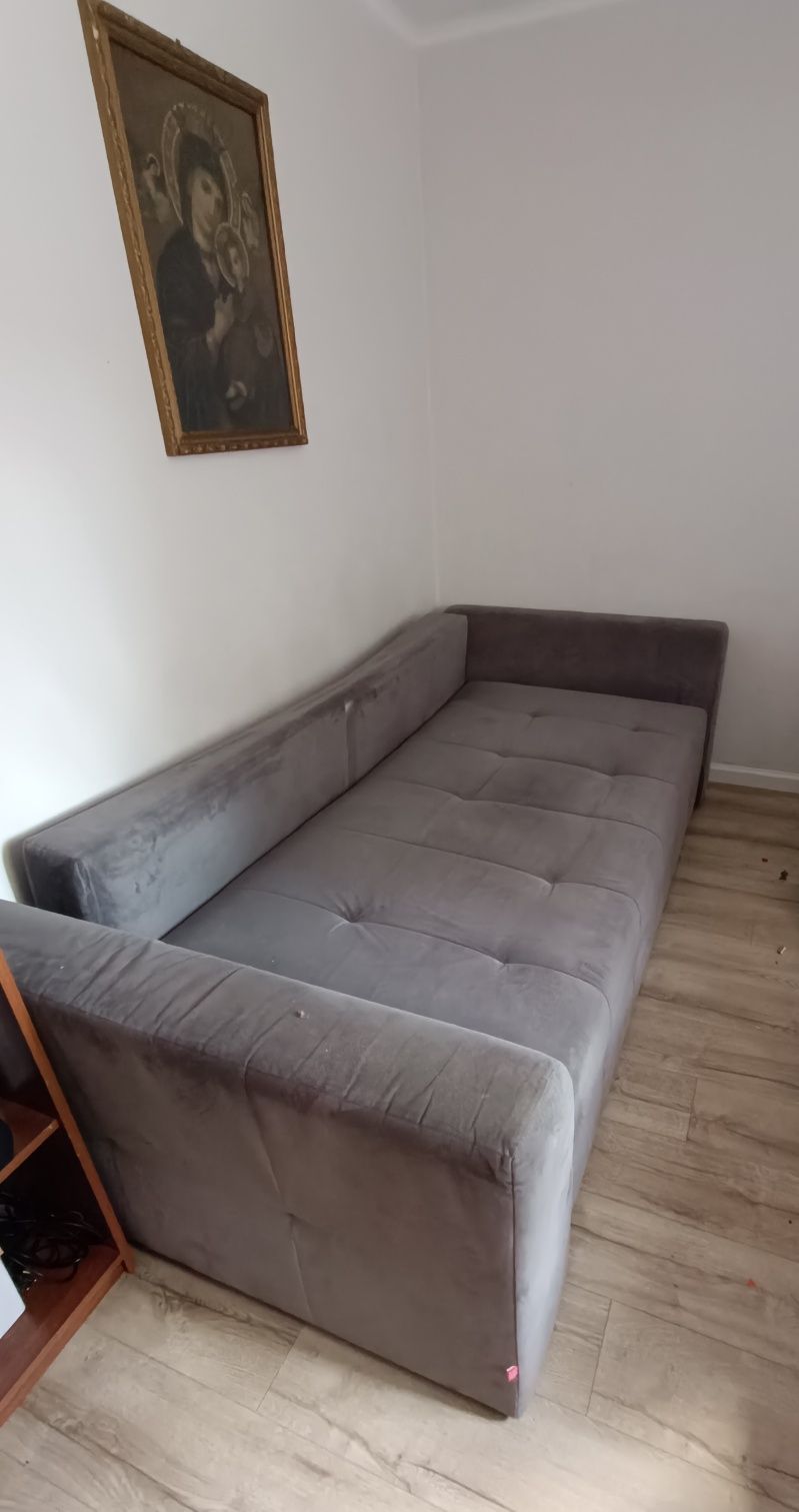 Duża Sofa Black Red Whit 160x200